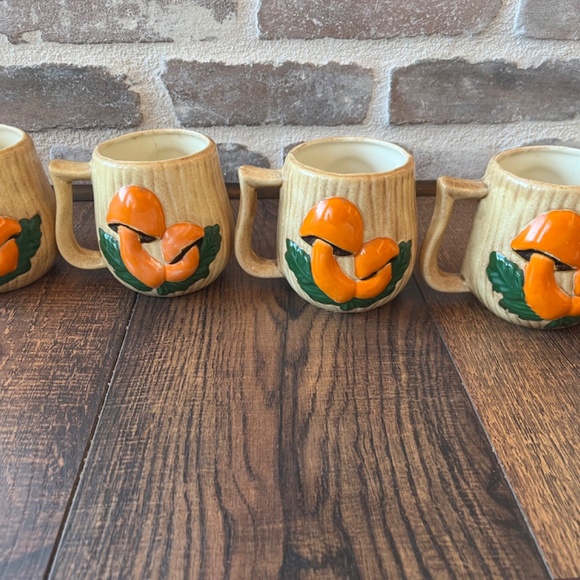 Rare arnel’s mushroom tea set tea cups tea pot creamer mushroom tea set Arnels - Picture 10 of 16